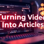 Turn Video into Article